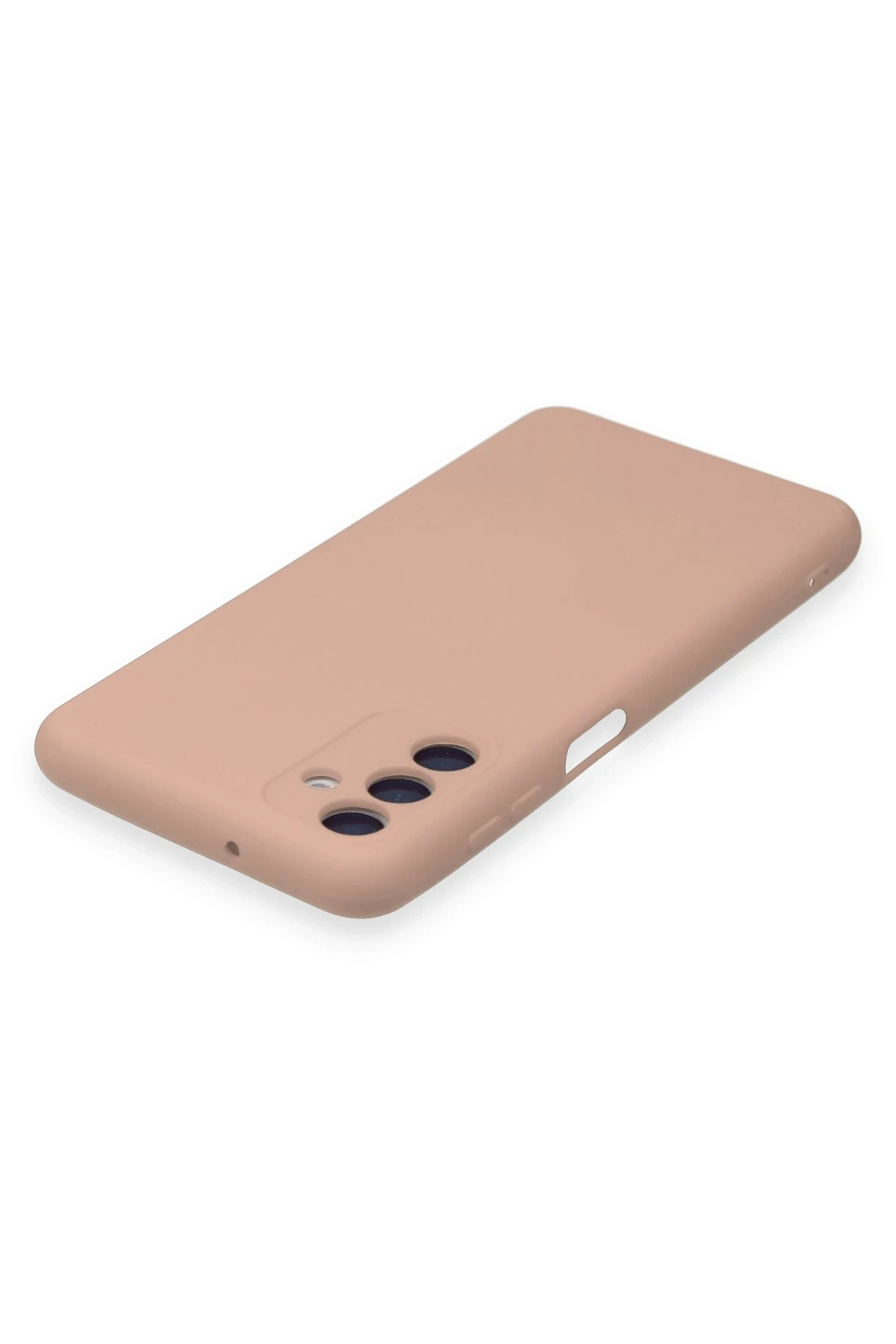Newface Samsung Galaxy A14 4G Kılıf Nano içi Kadife Silikon - Pudra