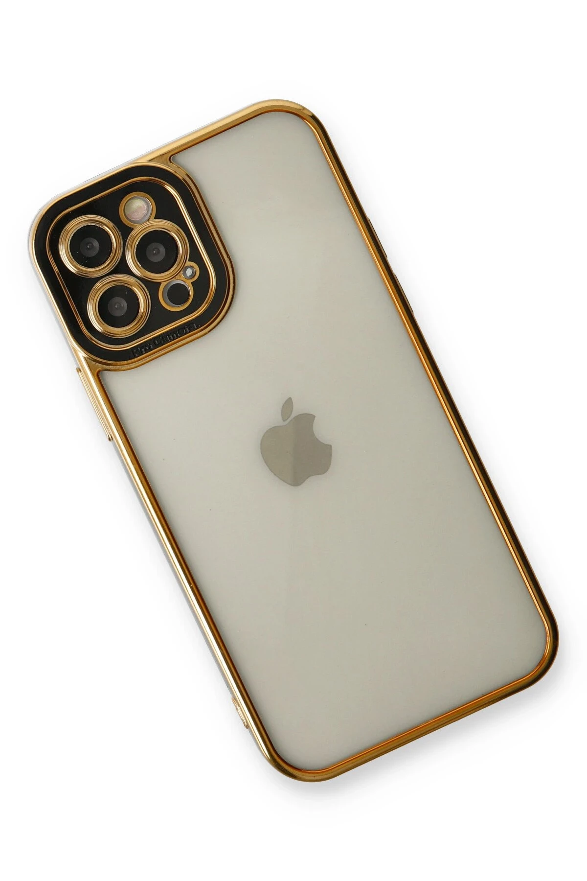 Newface iPhone 12 Pro Kılıf Liva Lens Silikon - Siyah