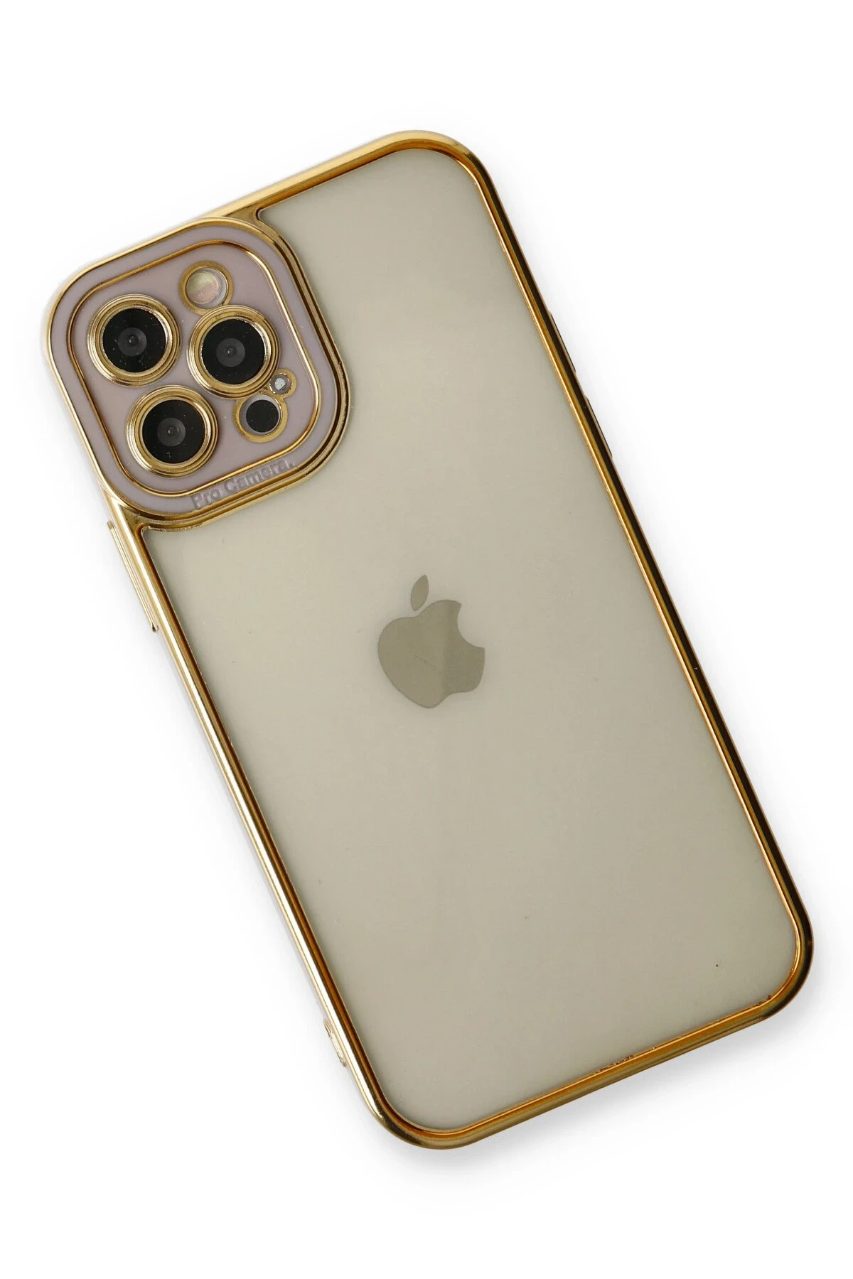 Newface iPhone 12 Pro Kılıf Liva Lens Silikon - Lila