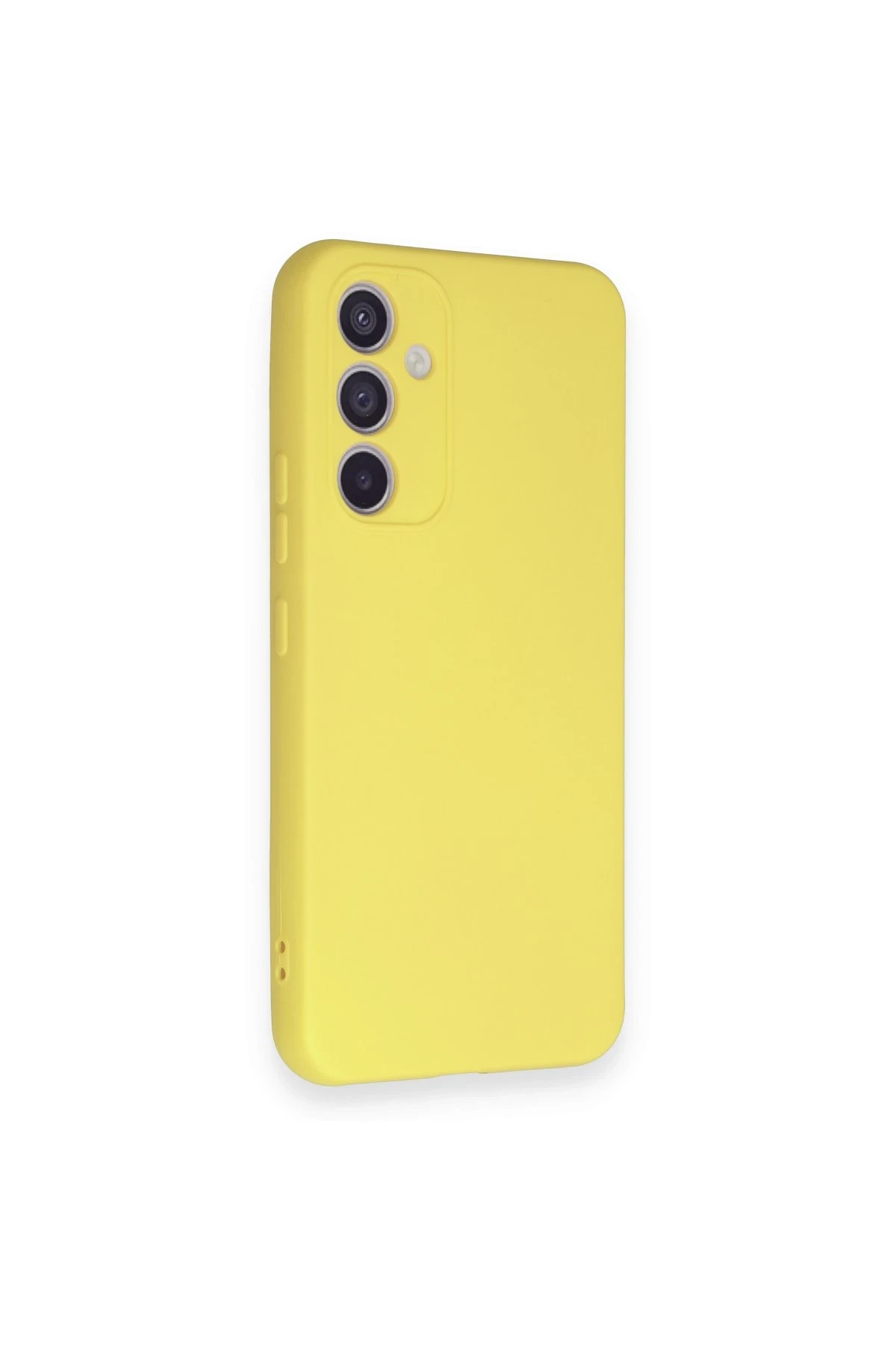 Newface Samsung Galaxy A54 5G Kılıf Nano içi Kadife Silikon - Sarı
