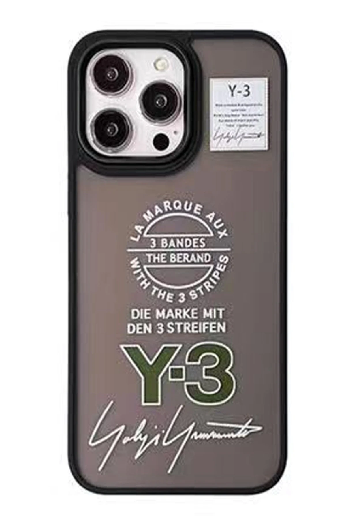 Movenchy Apple iPhone 15 Pro Max Terra Desenli Kapak - Siyah - 1