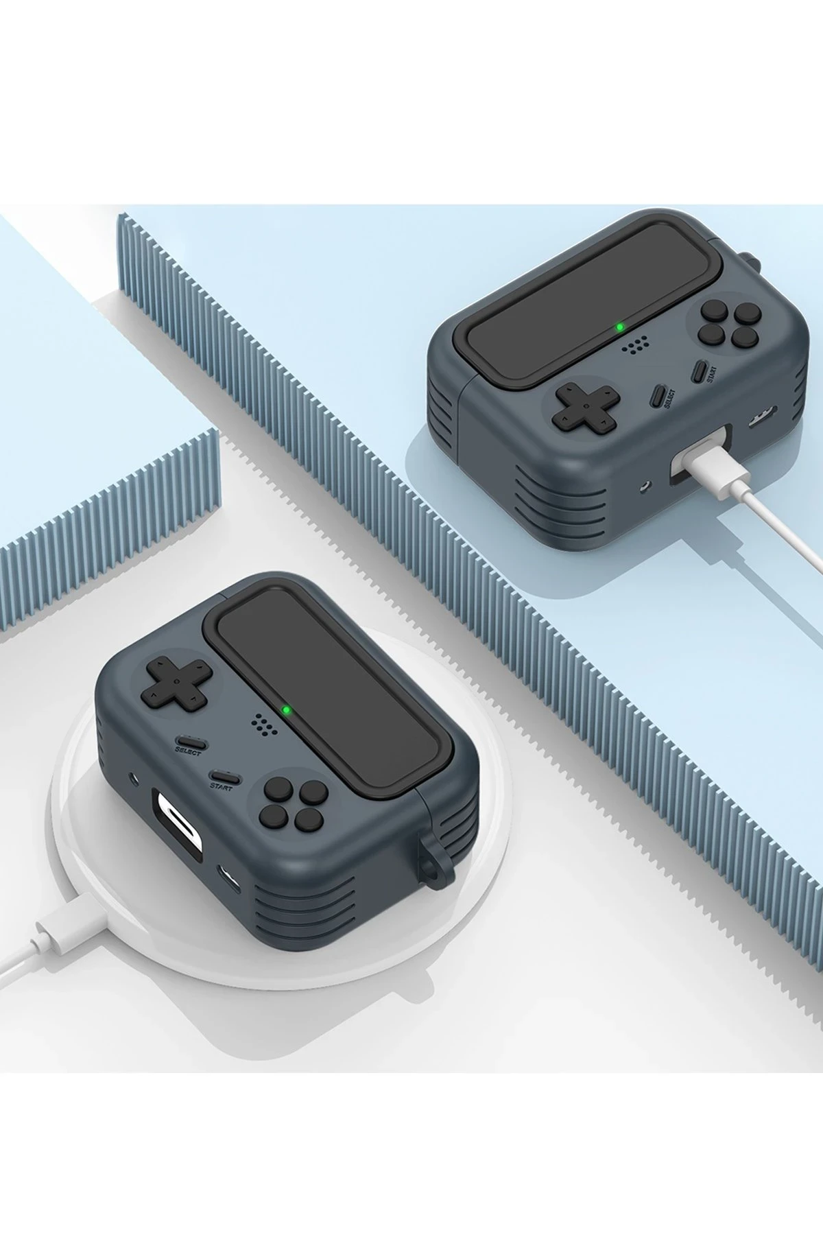 Movenchy Apple Airpods Pro 2 (2.nesil) Game Device Kılıf - Siyah — görsel 3