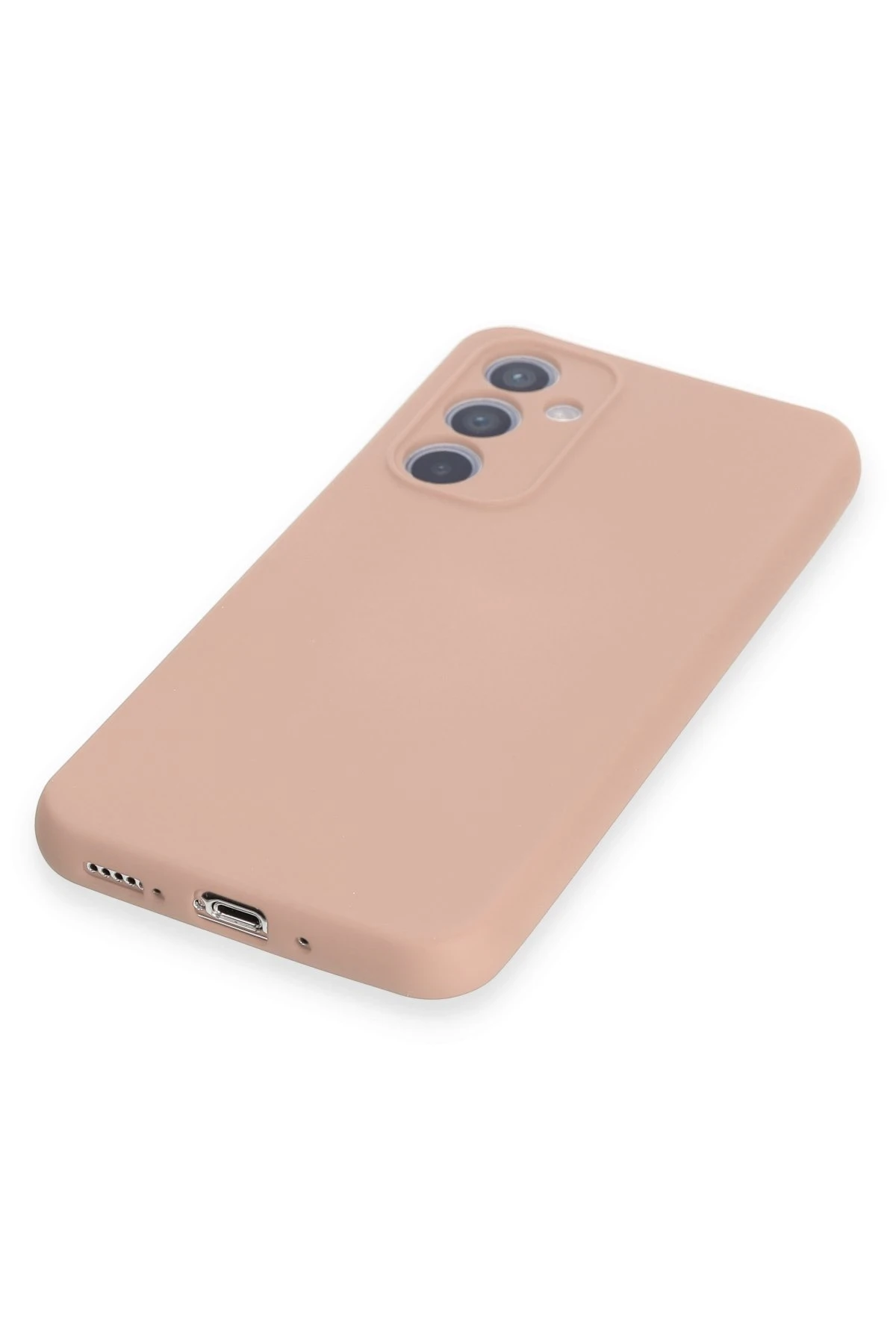 Newface Samsung Galaxy A54 5G Kılıf Nano içi Kadife Silikon - Pudra