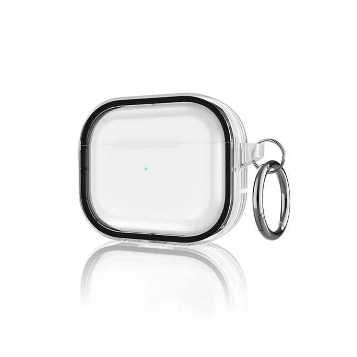 Movenchy Apple Airpods Pro 2 (2.nesil) Shiny Şeffaf Kılıf - Siyah — görsel 4