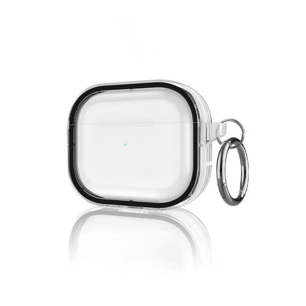 Movenchy Apple Airpods Pro 2 (2.nesil) Shiny Şeffaf Kılıf - Siyah — görsel 7