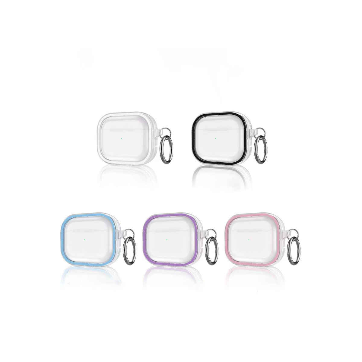 Movenchy Apple Airpods Pro 2 (2.nesil) Shiny Şeffaf Kılıf - Siyah — görsel 9
