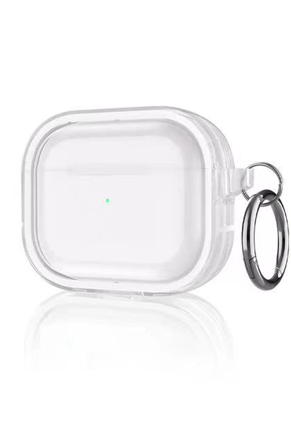 Movenchy Airpods Pro 2 (2.nesil) Shiny Şeffaf Kılıf - Beyaz