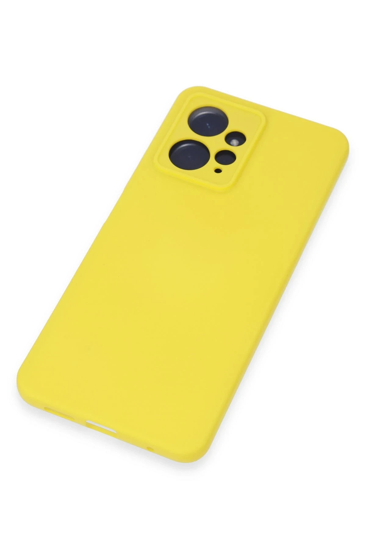 Newface Xiaomi Redmi Note 12 4G Kılıf Nano içi Kadife Silikon - Sarı