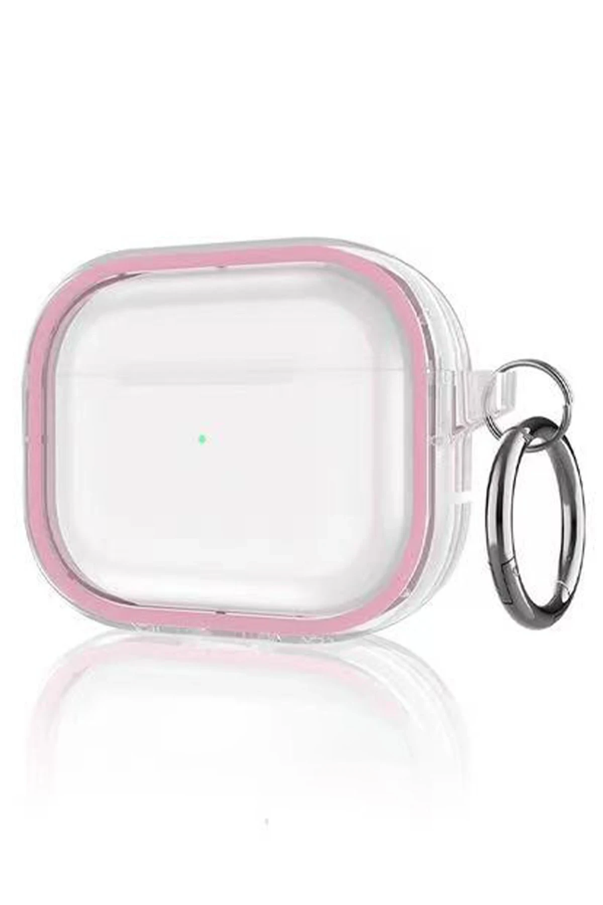 Movenchy Airpods Pro 2 (2.nesil) Shiny Şeffaf Kılıf - Pembe
