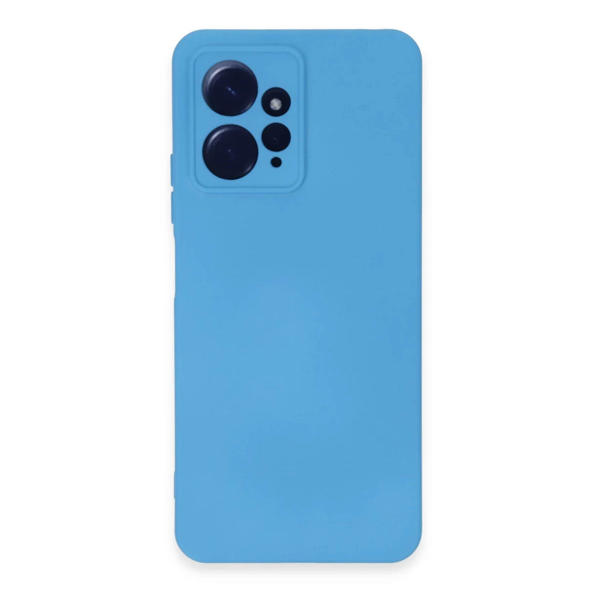 Newface Xiaomi Redmi Note 12 4G Kılıf Nano içi Kadife Silikon - Mavi
