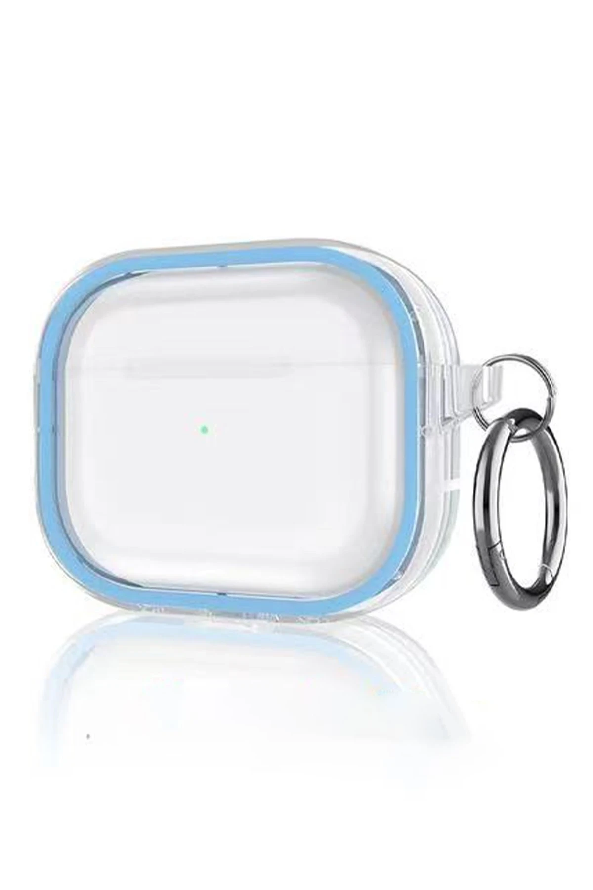 Movenchy Airpods Pro 2 (2.nesil) Shiny Şeffaf Kılıf - Sierra Blue