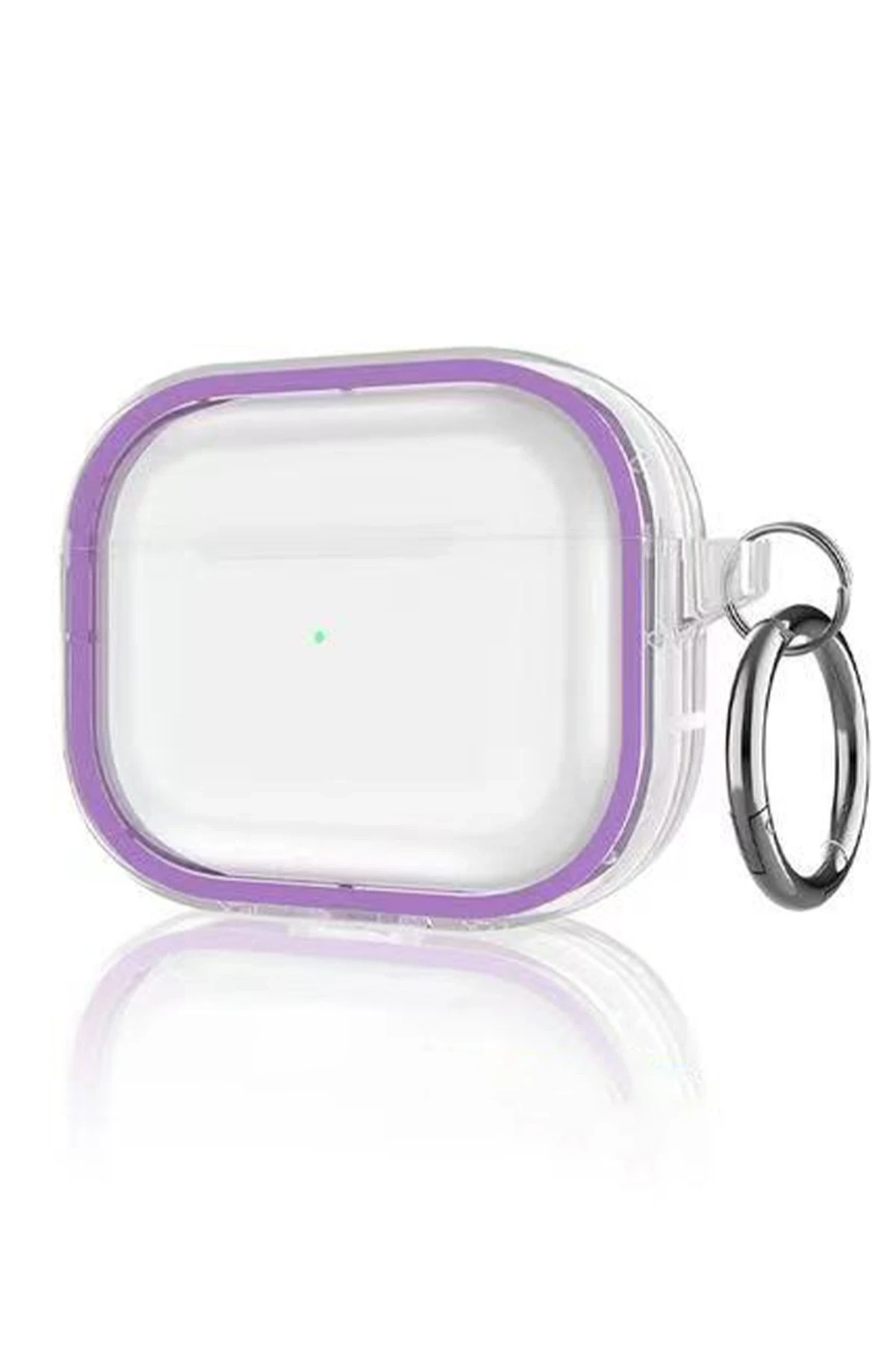 Movenchy Airpods Pro 2 (2.nesil) Shiny Şeffaf Kılıf - Mor
