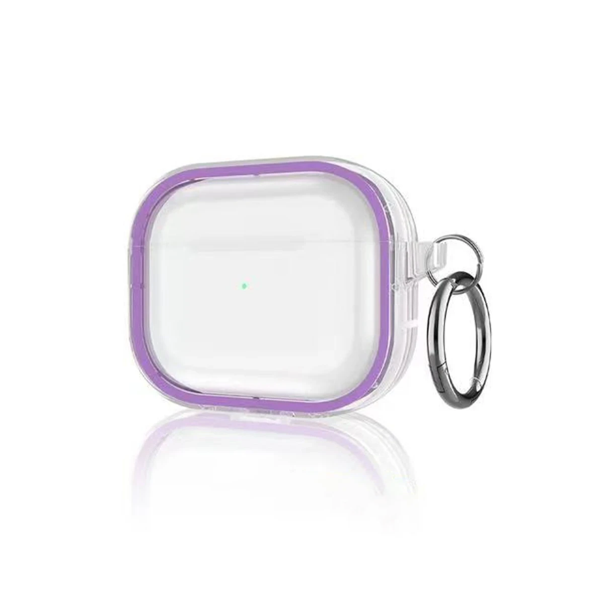 Movenchy Apple Airpods Pro 2 (2.nesil) Shiny Şeffaf Kılıf - Mor