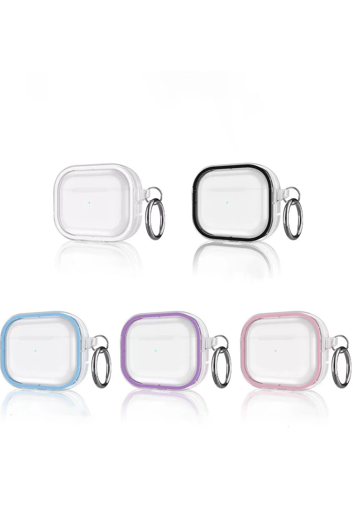 Movenchy Airpods Pro 2 (2.nesil) Shiny Şeffaf Kılıf - Mor