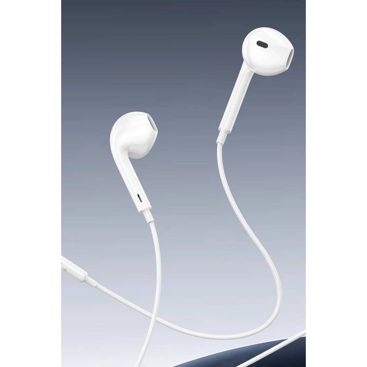 Earldom E74C iPhone 15 Serisi ile Uyumlu Type-C Kablolu Kulaklık - Beyaz
