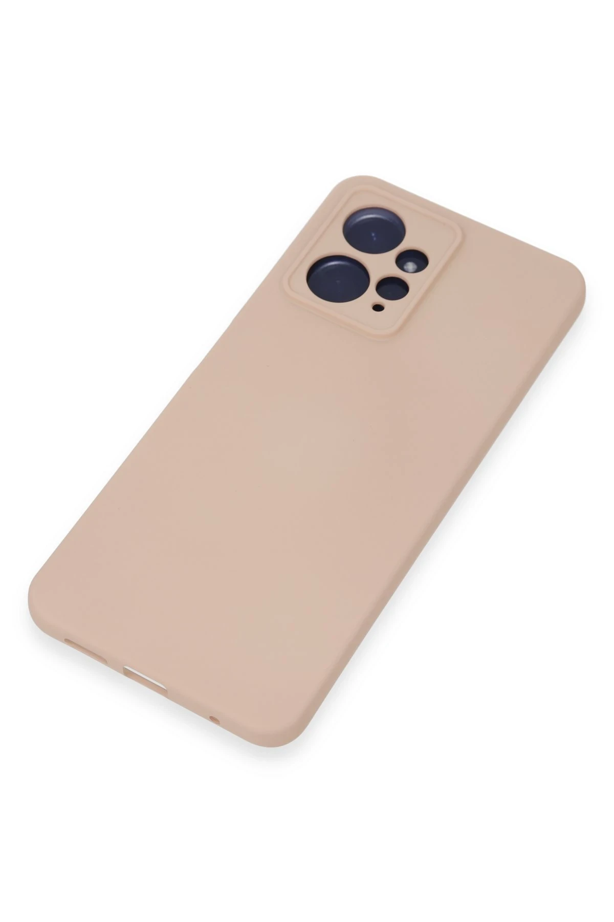 Newface Xiaomi Redmi Note 12 4G Kılıf Nano içi Kadife Silikon - Pudra