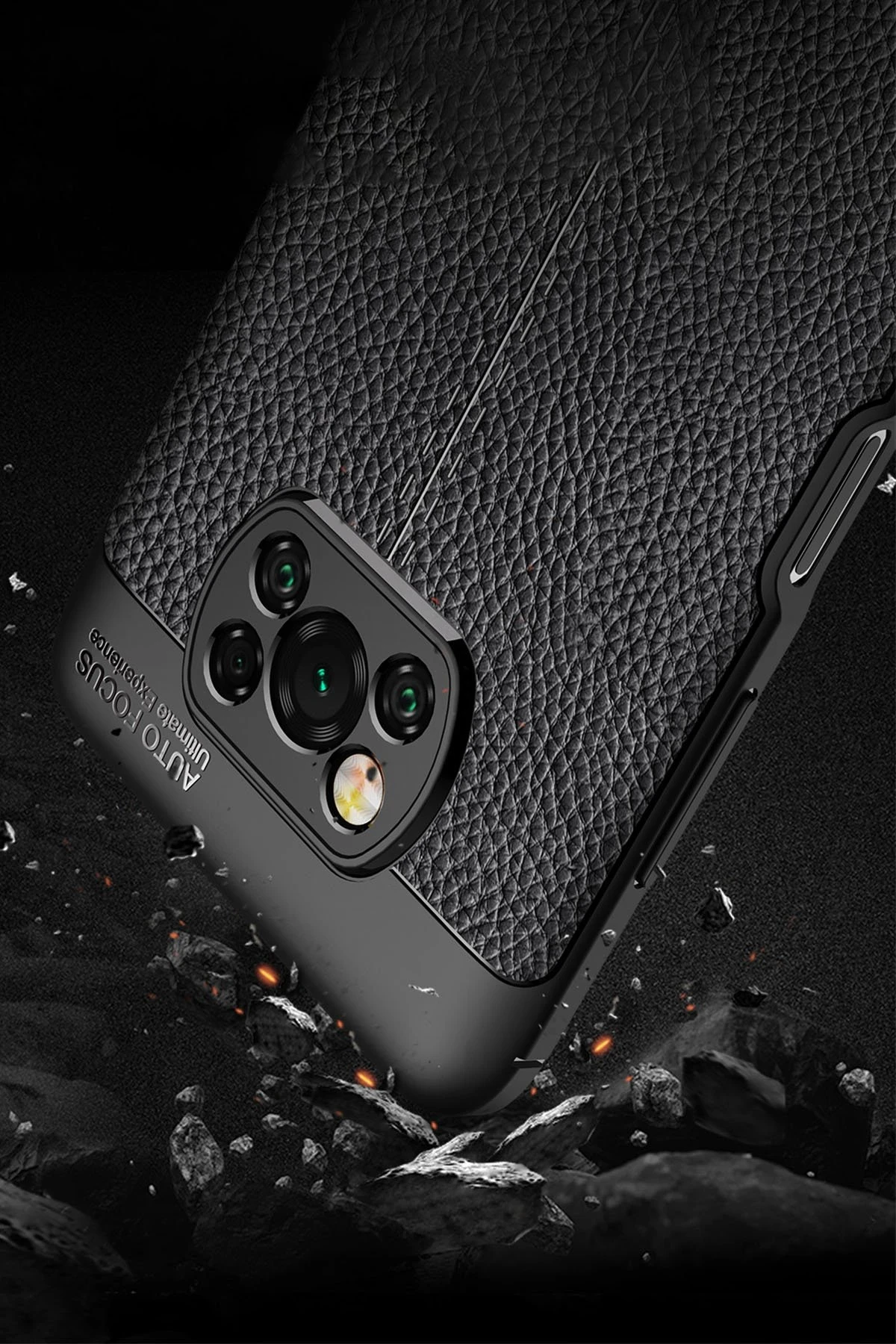 Newface Xiaomi Pocophone X3 Kılıf Auto Focus Kapak - Kırmızı