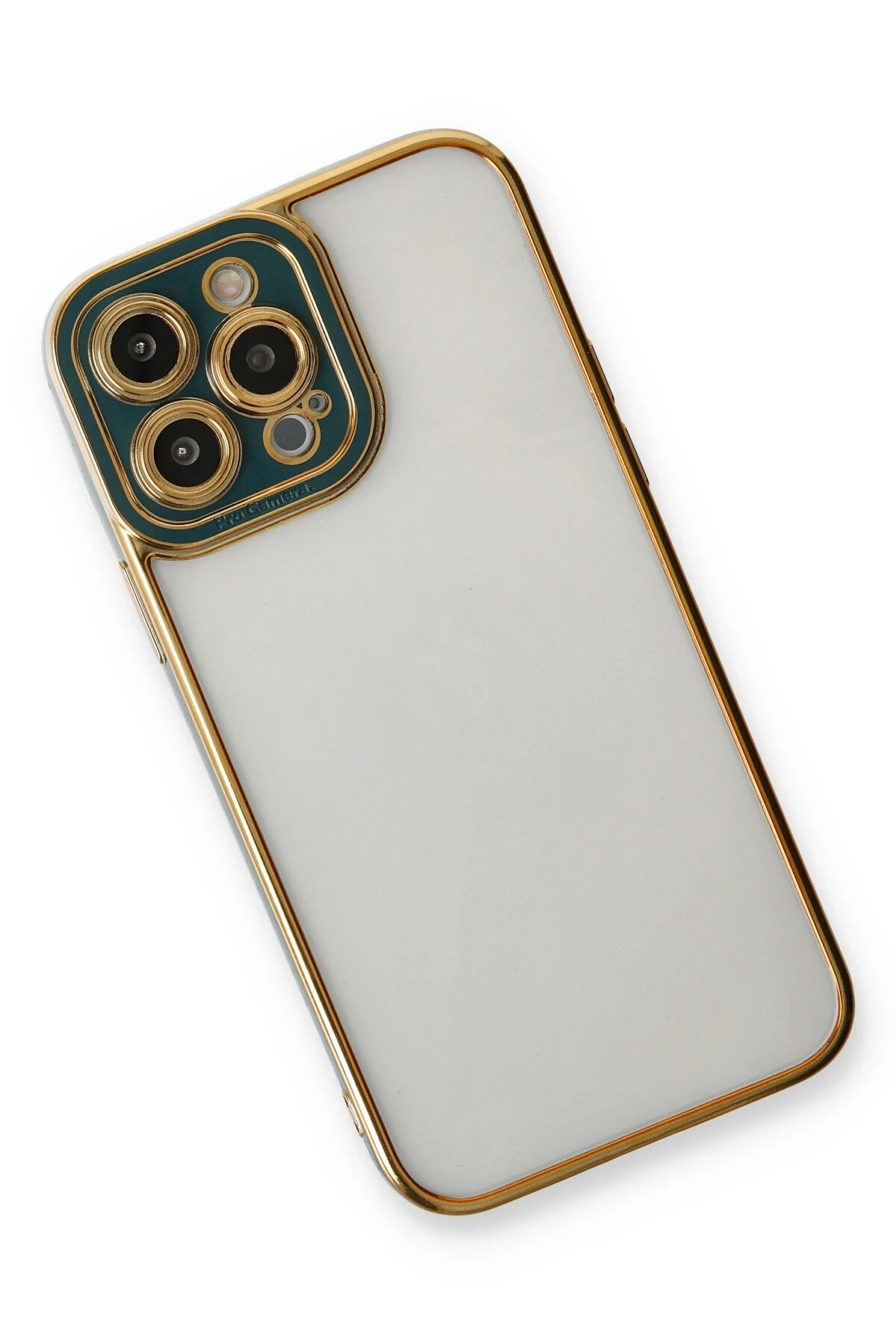 Newface iPhone 13 Pro Kılıf Liva Lens Silikon - Yeşil