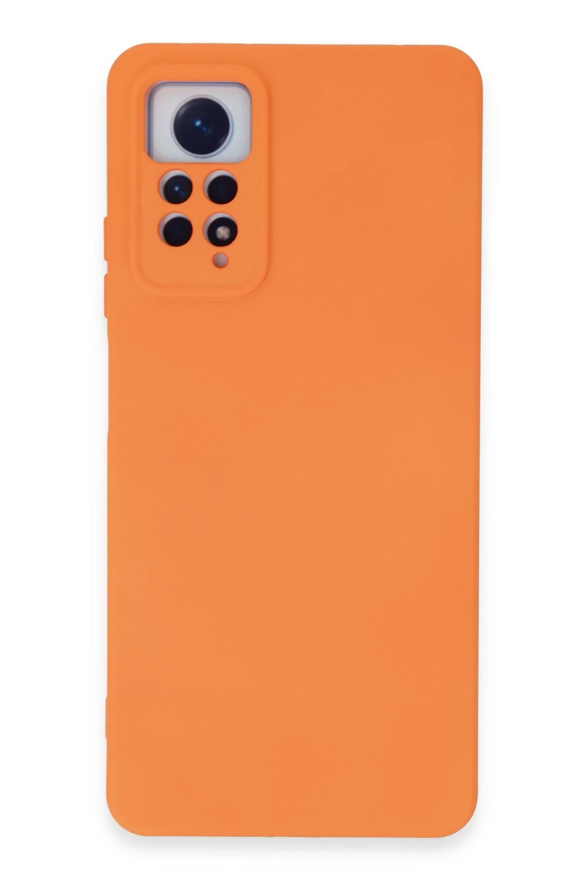 Newface Xiaomi Redmi Note 12 Pro 4G Kılıf Nano içi Kadife Silikon - Turuncu