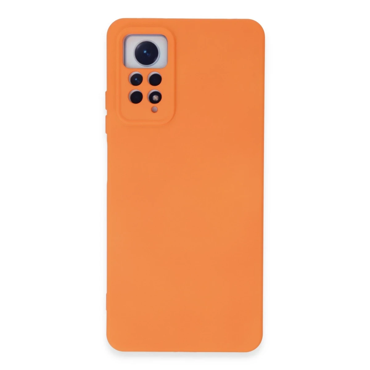 Newface Xiaomi Redmi Note 12 Pro 4G Kılıf Nano içi Kadife Silikon - Turuncu