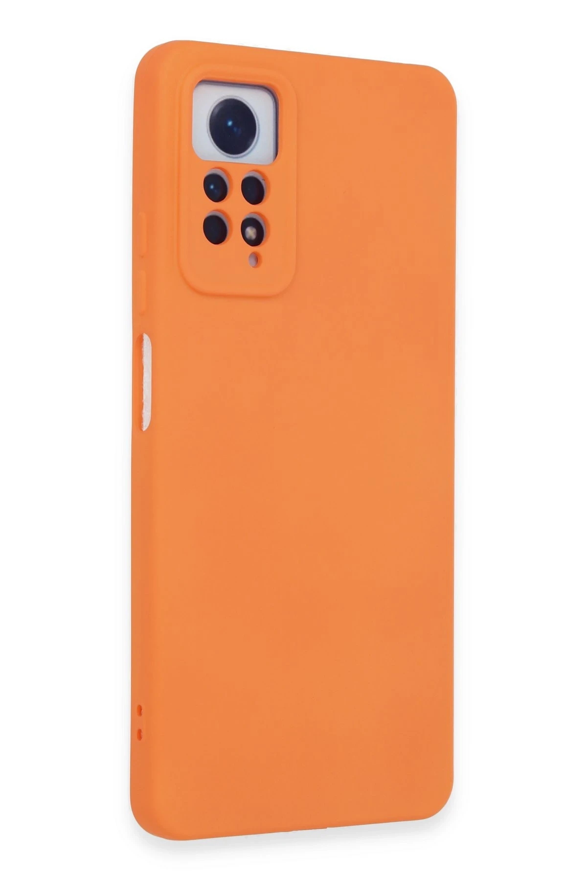 Newface Xiaomi Redmi Note 12 Pro 4G Kılıf Nano içi Kadife Silikon - Turuncu