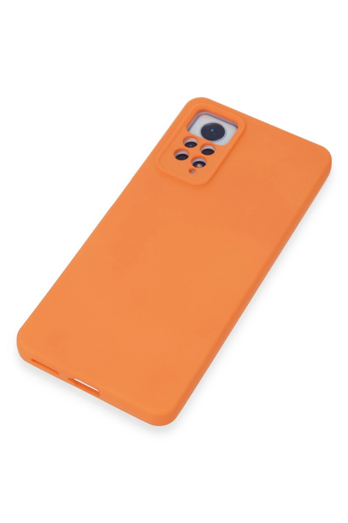 Newface Xiaomi Redmi Note 12 Pro 4G Kılıf Nano içi Kadife Silikon - Turuncu