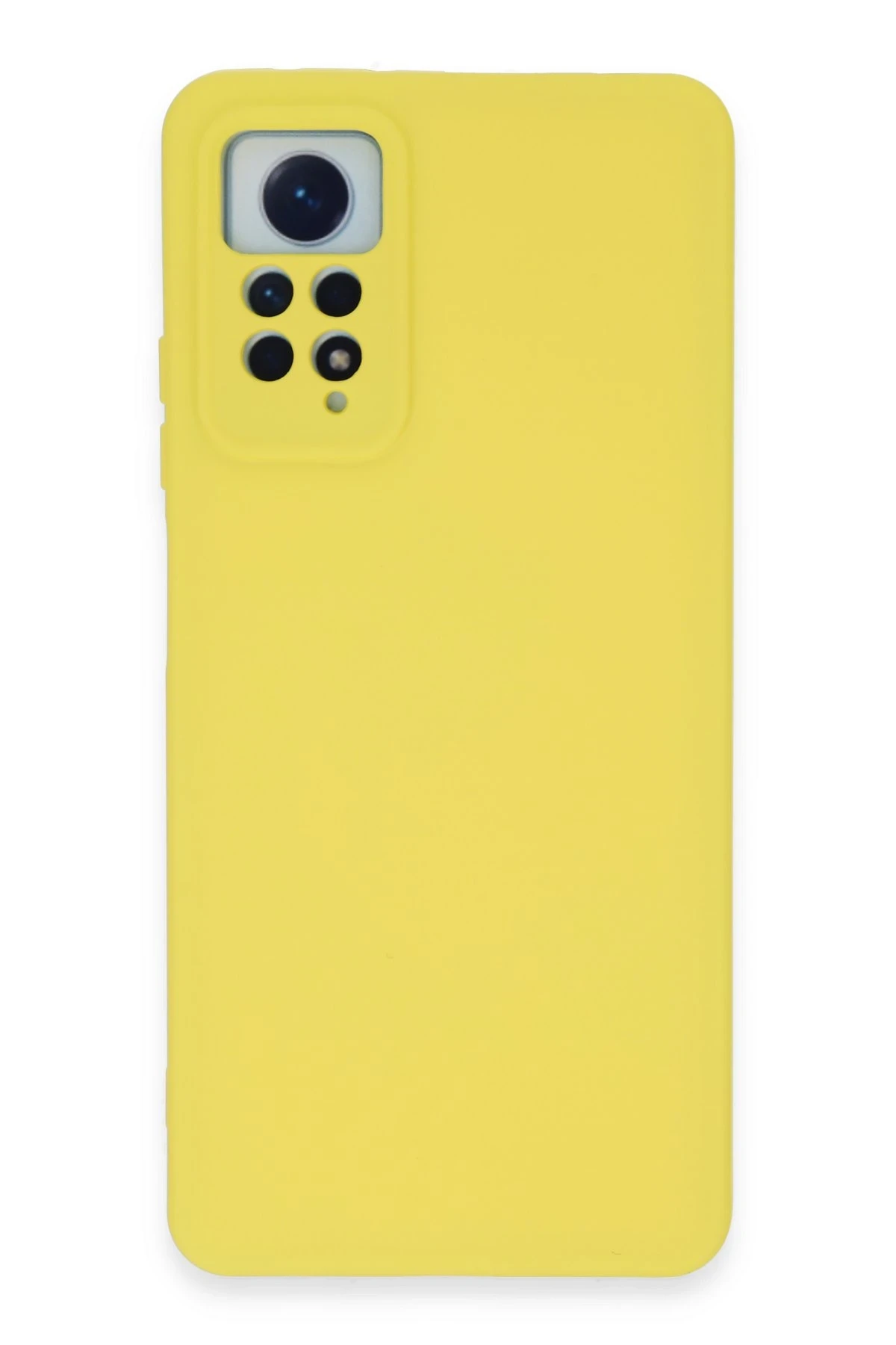 Newface Xiaomi Redmi Note 12 Pro 4G Kılıf Nano içi Kadife Silikon - Sarı