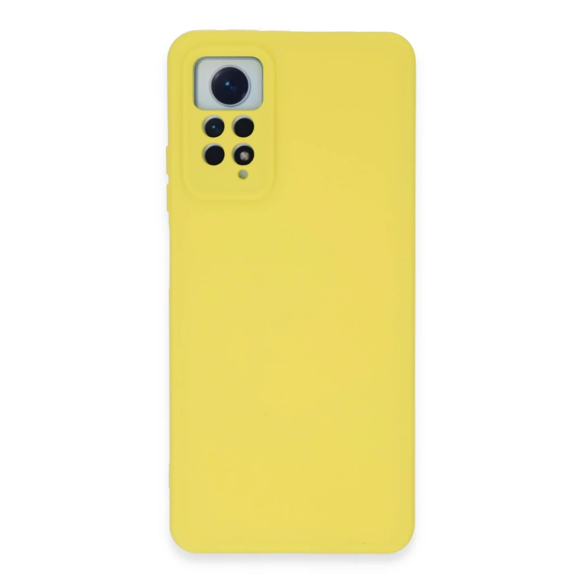 Newface Xiaomi Redmi Note 12 Pro 4G Kılıf Nano içi Kadife Silikon - Sarı