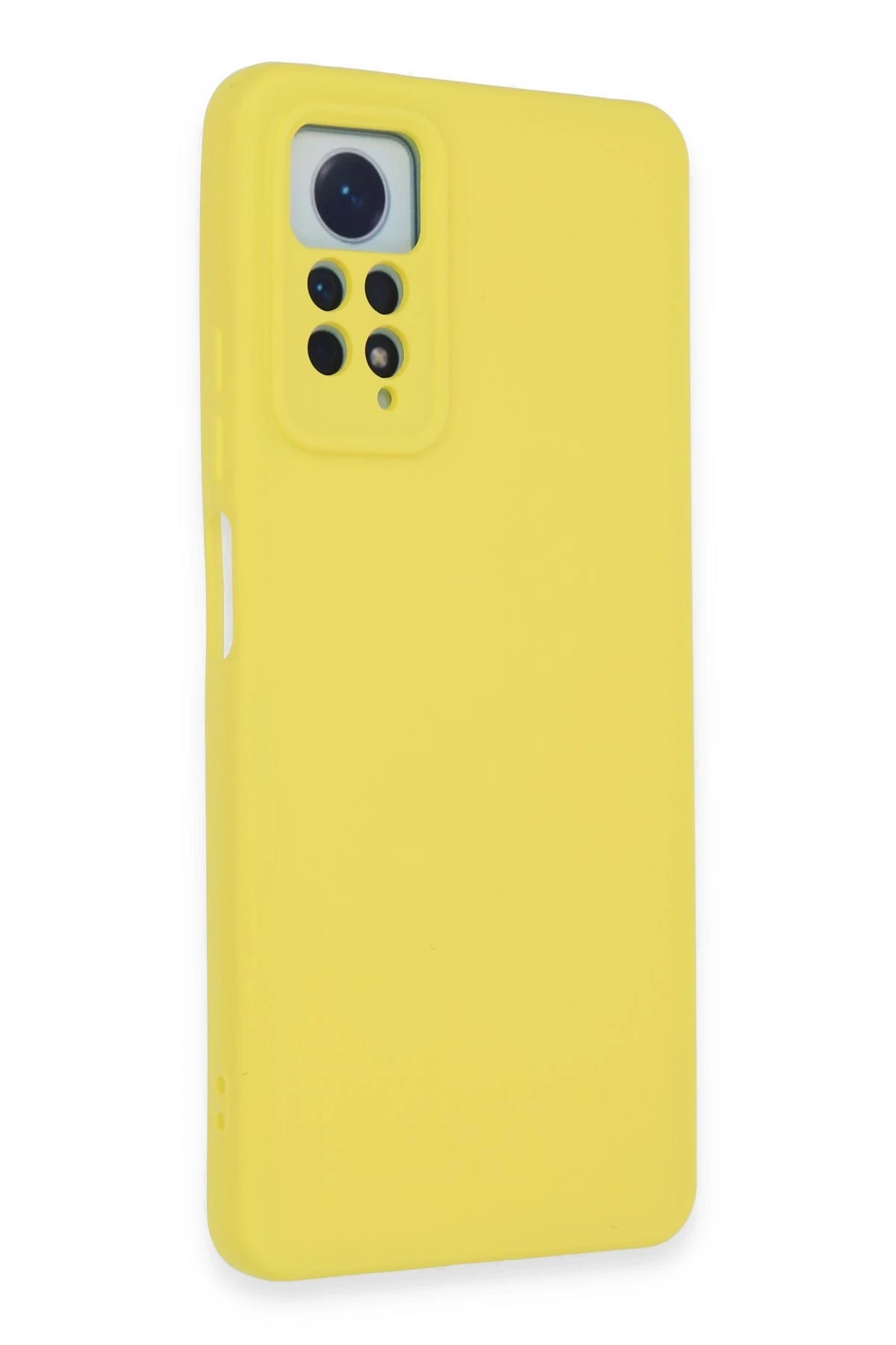 Newface Xiaomi Redmi Note 12 Pro 4G Kılıf Nano içi Kadife Silikon - Sarı