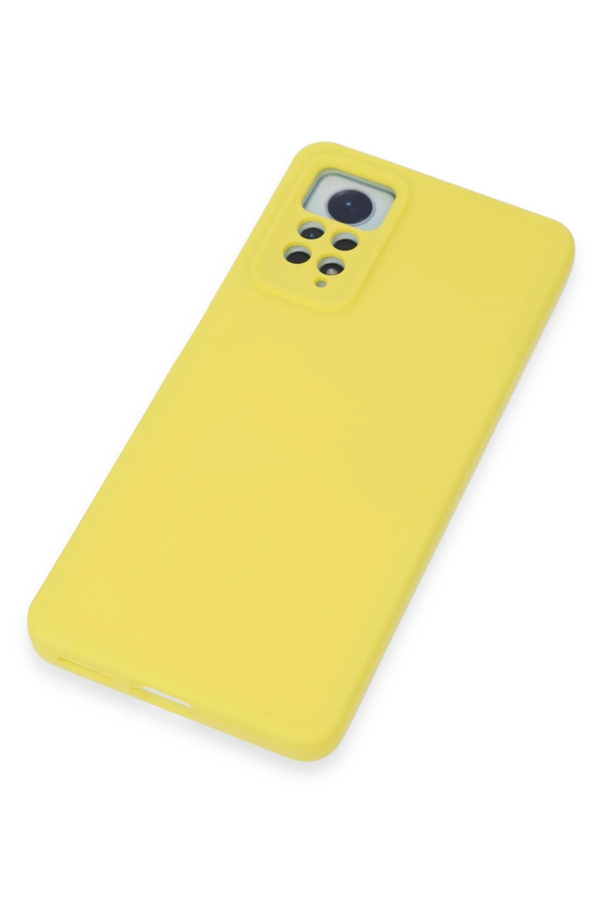 Newface Xiaomi Redmi Note 12 Pro 4G Kılıf Nano içi Kadife Silikon - Sarı