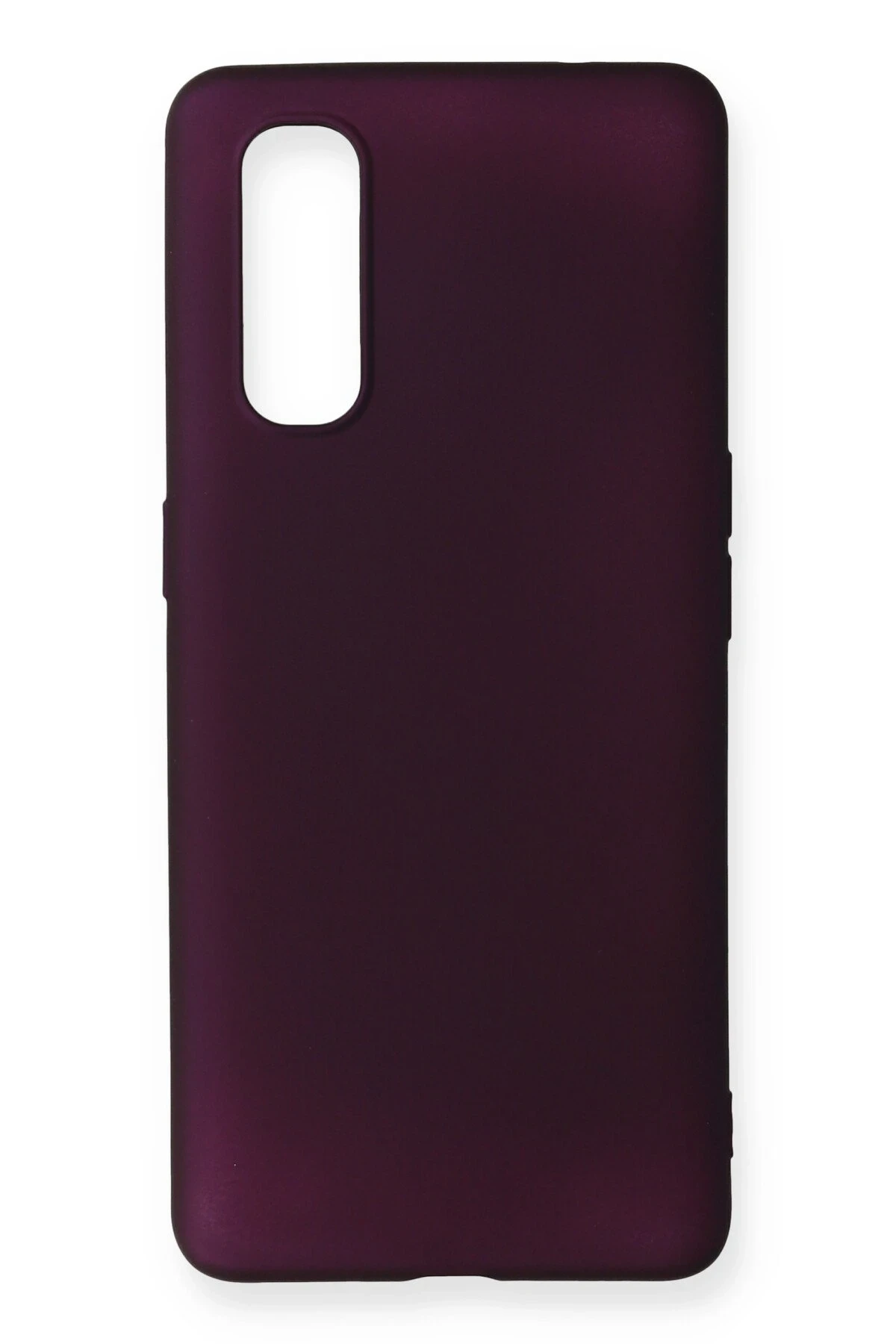 Newface Oppo Find X2 Kılıf First Silikon - Mürdüm