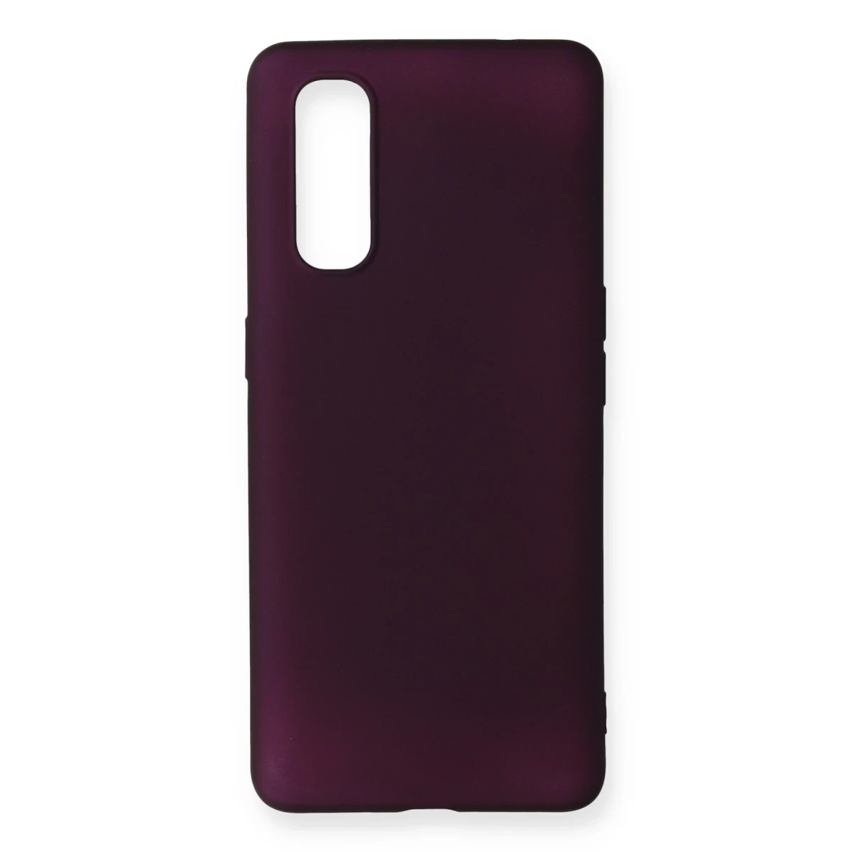 Newface Oppo Find X2 Kılıf First Silikon - Mürdüm