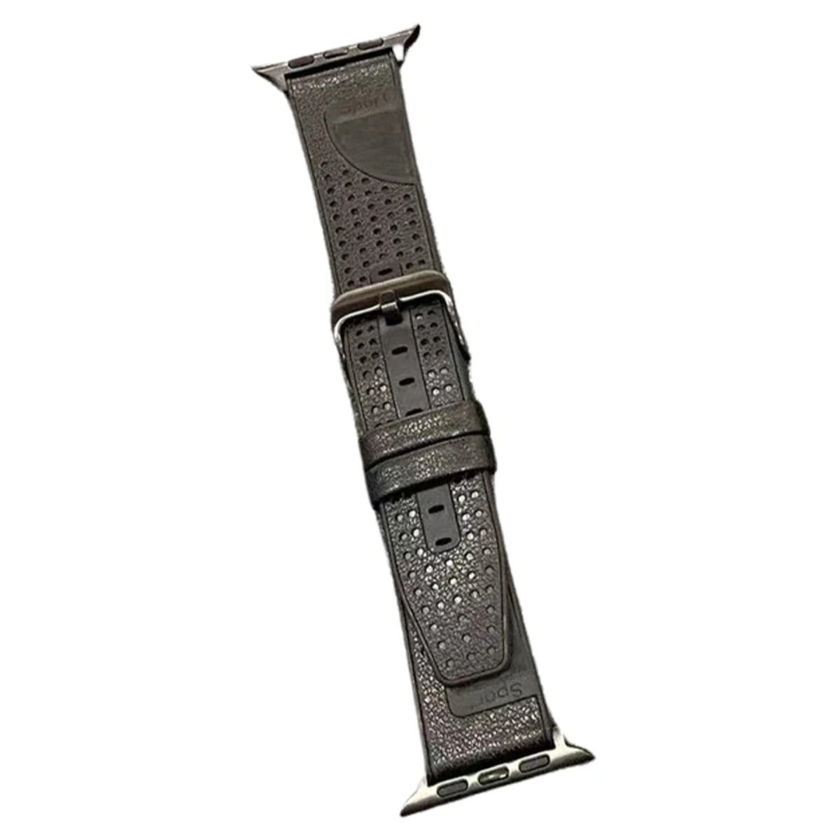 Movenchy Apple Watch 45mm Buff Deri Kordon - Siyah — görsel 3