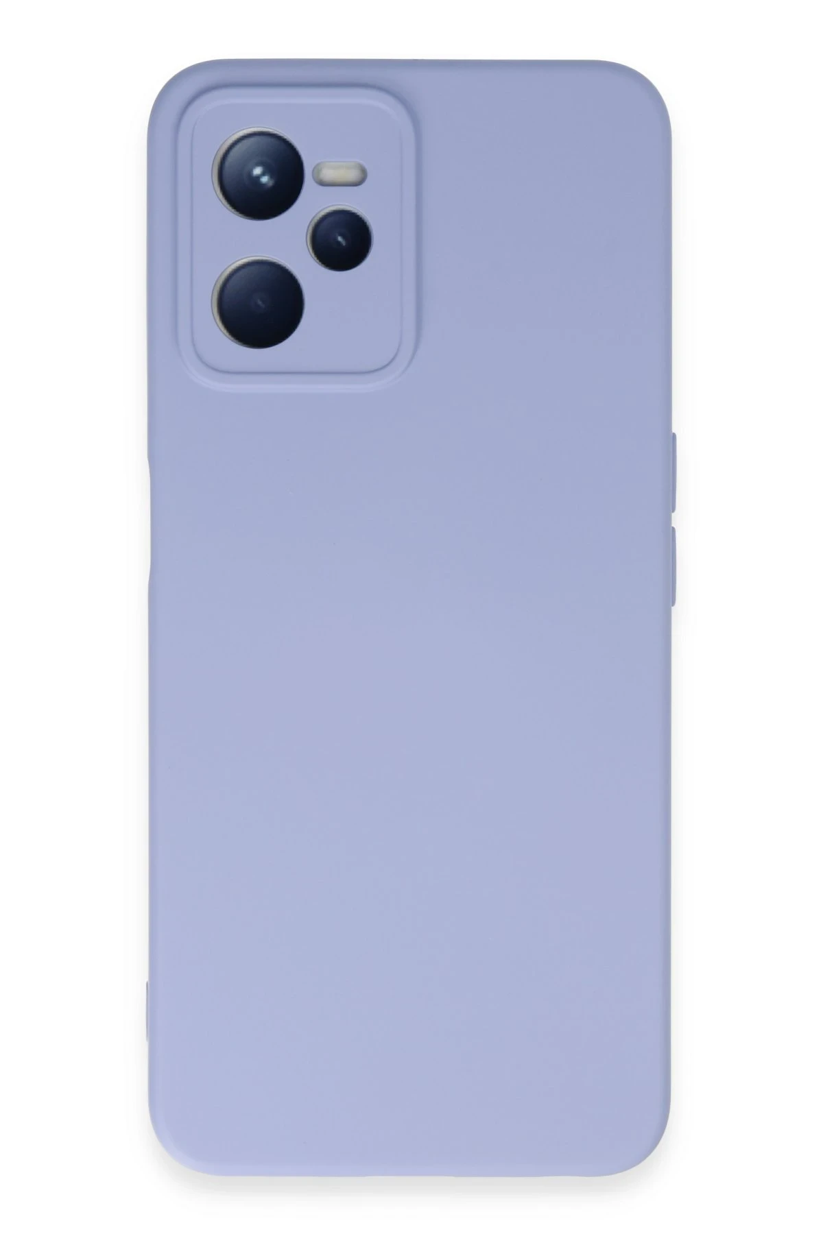 Newface Realme C35 Kılıf Nano içi Kadife Silikon - Lila