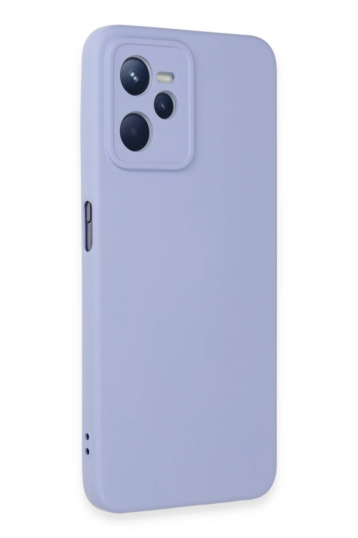 Newface Realme C35 Kılıf Nano içi Kadife Silikon - Lila