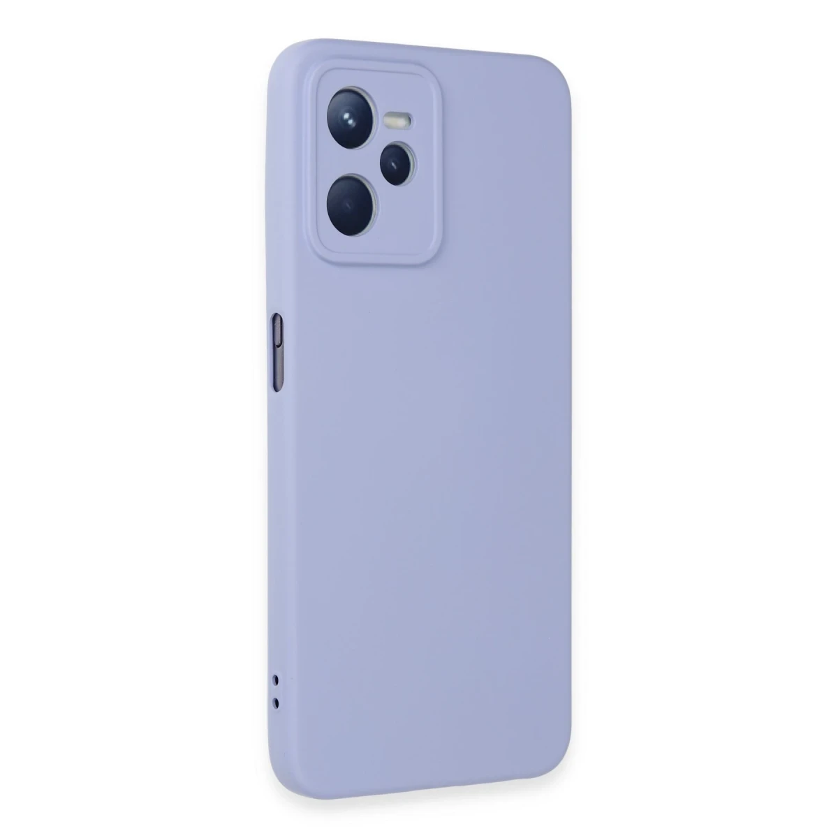 Newface Realme C35 Kılıf Nano içi Kadife Silikon - Lila