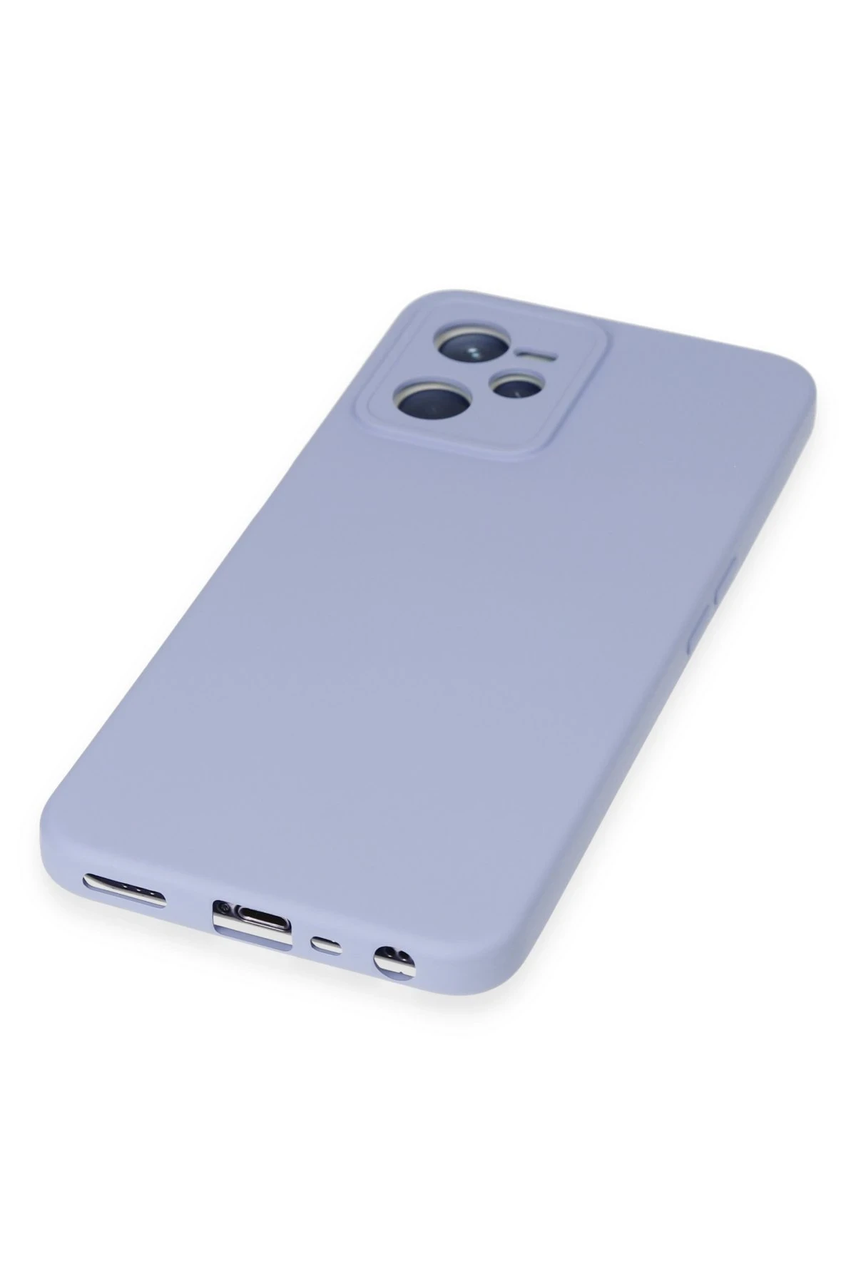 Newface Realme C35 Kılıf Nano içi Kadife Silikon - Lila