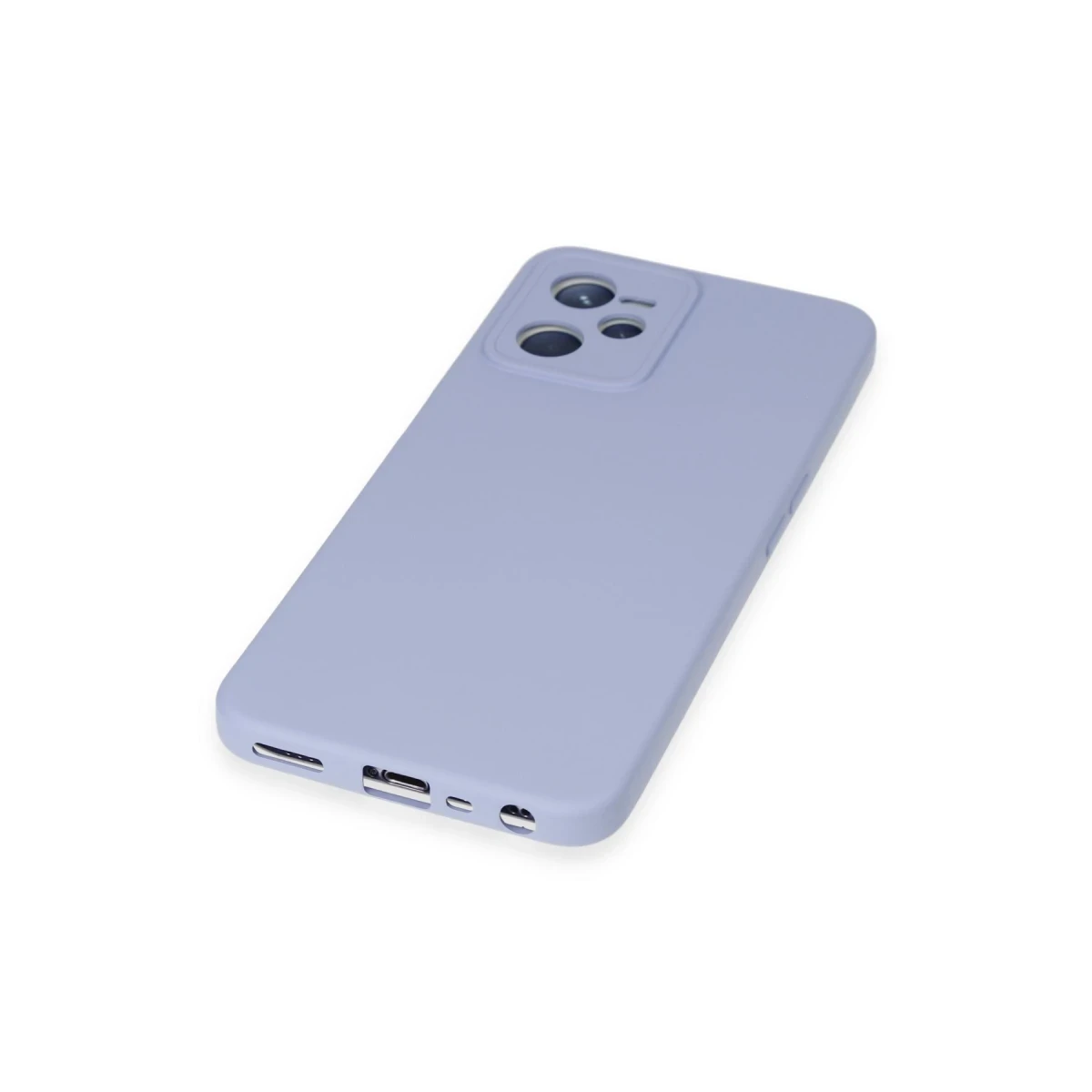 Newface Realme C35 Kılıf Nano içi Kadife Silikon - Lila
