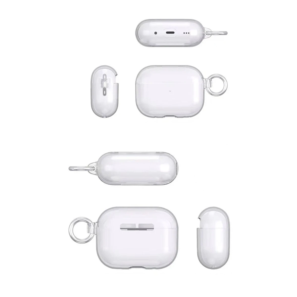 Movenchy Apple Airpods Pro 2 (2.nesil) Shell Kılıf - Şeffaf — görsel 6