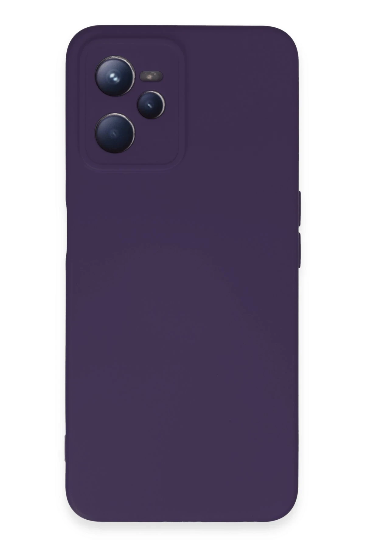 Newface Realme C35 Kılıf Nano içi Kadife Silikon - Mor