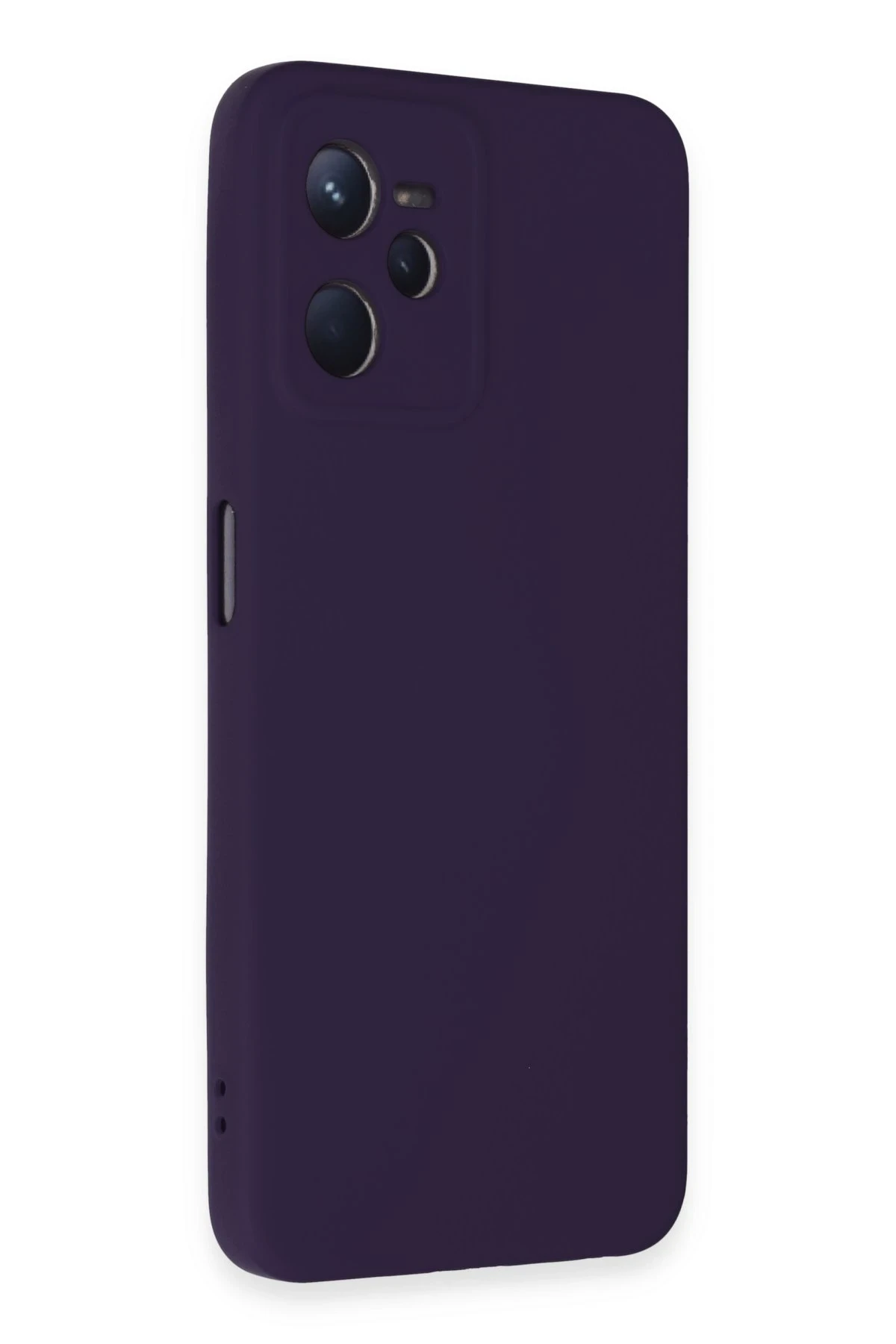 Newface Realme C35 Kılıf Nano içi Kadife Silikon - Mor