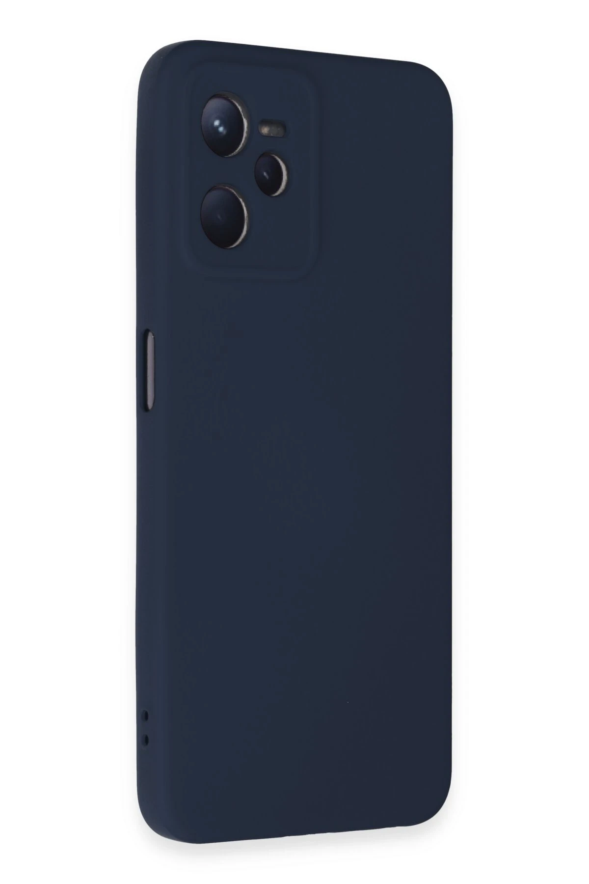 Newface Realme C35 Kılıf Nano içi Kadife Silikon - Lacivert