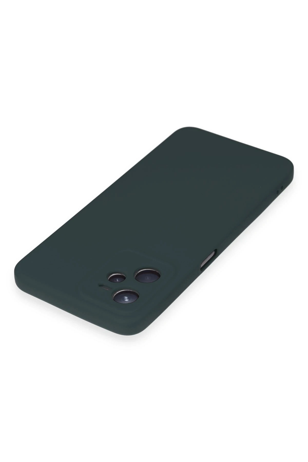 Newface Realme C35 Kılıf Nano içi Kadife Silikon - Koyu Yeşil