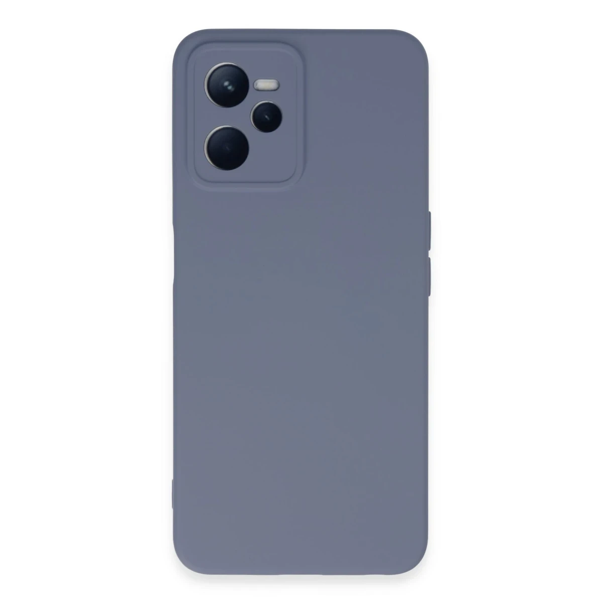 Newface Realme C35 Kılıf Nano içi Kadife Silikon - Gri