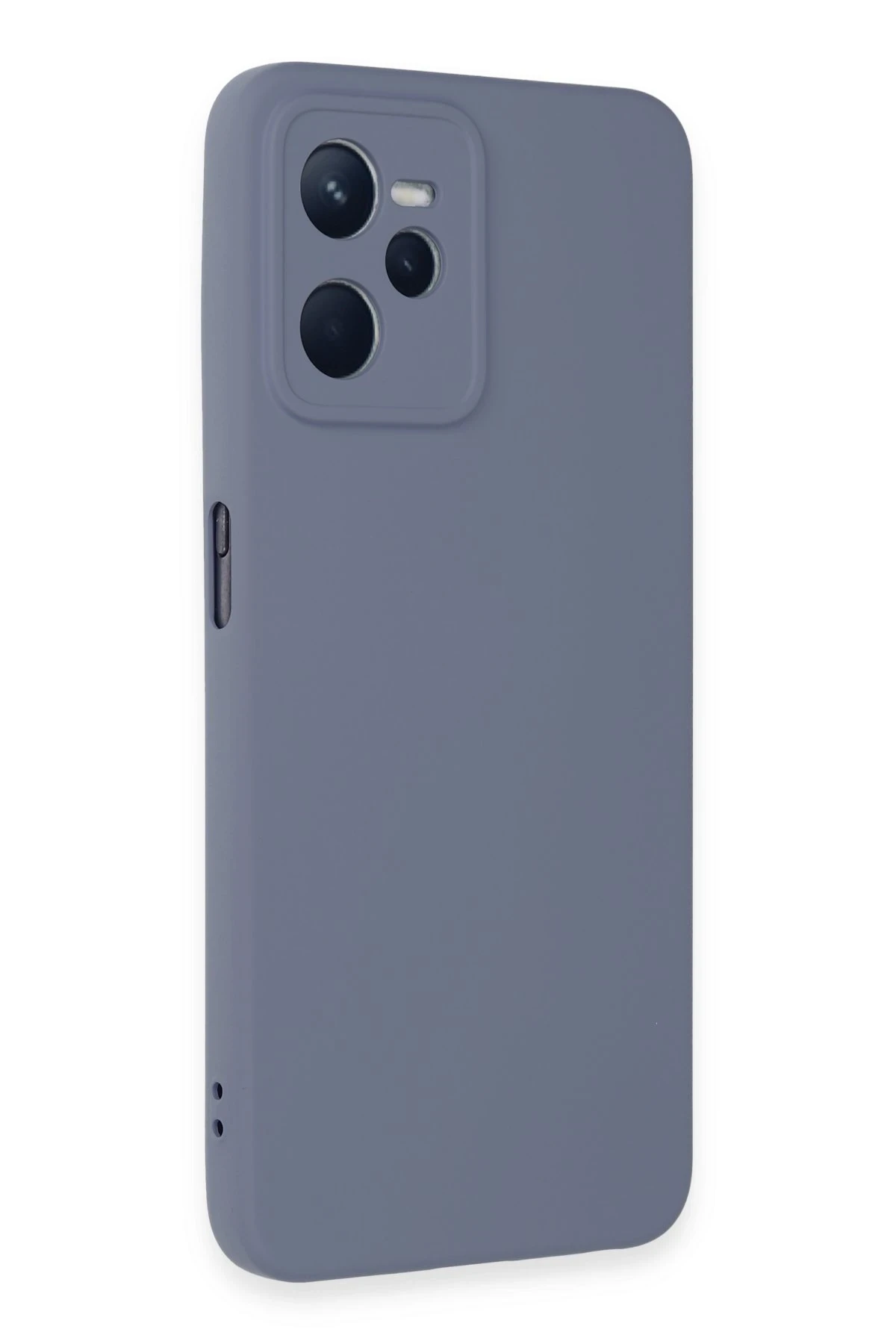 Newface Realme C35 Kılıf Nano içi Kadife Silikon - Gri