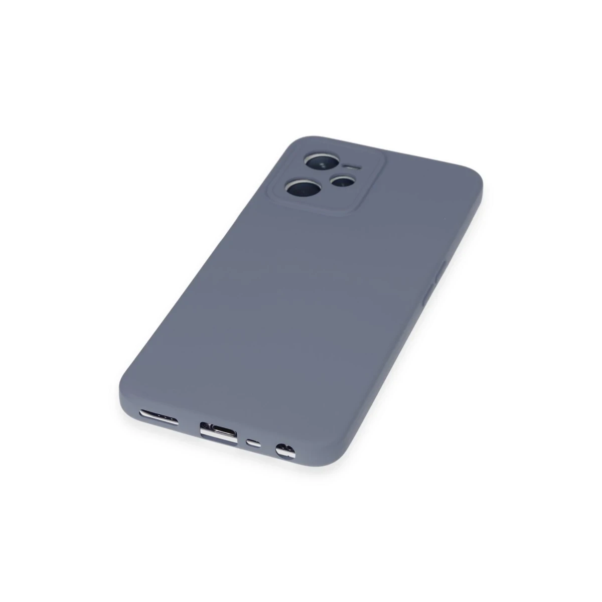 Newface Realme C35 Kılıf Nano içi Kadife Silikon - Gri