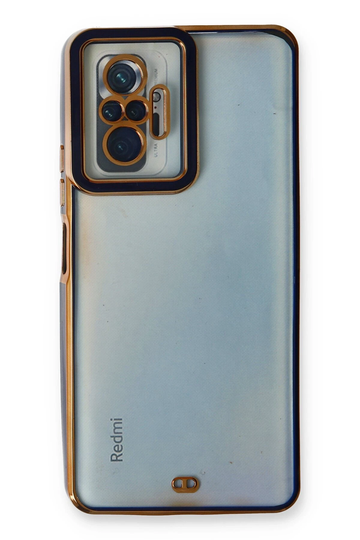 Newface Xiaomi Redmi Note 10 Pro Kılıf Liva Lens Silikon - Mavi