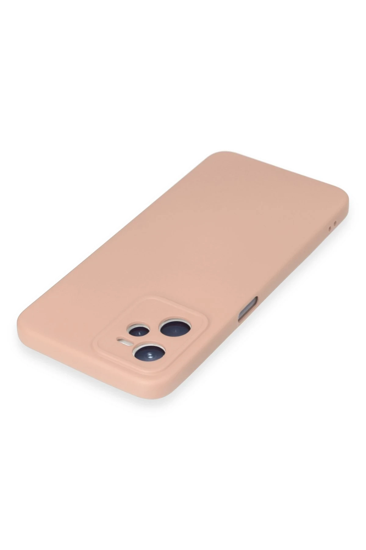 Newface Realme C35 Kılıf Nano içi Kadife Silikon - Pudra