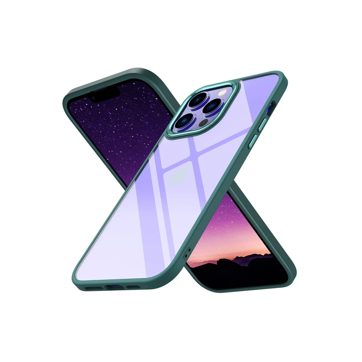 Newface Apple iPhone 14 Pro Kılıf Power Silikon - Koyu Yeşil