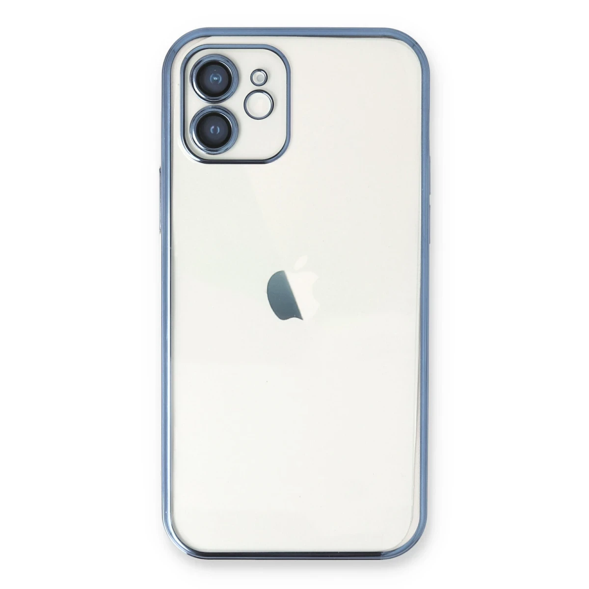 Newface Apple iPhone 11 Kılıf Razer Lensli Silikon - Açık Mavi
